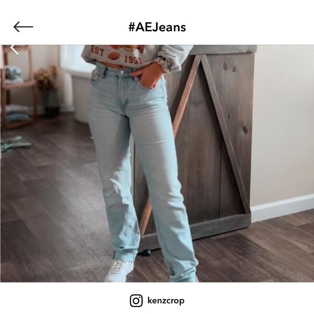 American Eagle Outfitters High Rise Blue Jeans